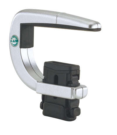 Kapodaster - mattverchromt, Griffbrett flach