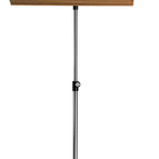 Stativ verchromt, Nussbaum