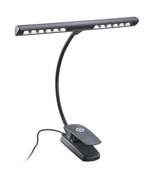K&M 12266 Orchestra Light Rechargeable – LED-Notenpultleuchte mit Akku, Schwarz