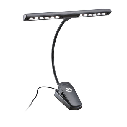K&M 12266 Orchestra Light Rechargeable – LED-Notenpultleuchte mit Akku, Schwarz