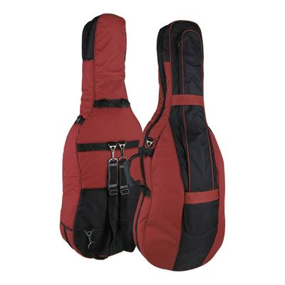 Cellohülle, Cellotasche, 19mm, weinrot-schwarz