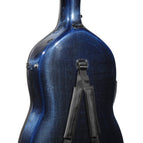 blau transparent / schwarz