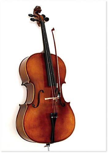 Postkarte Cello – Vienna World | Klassikweltshop