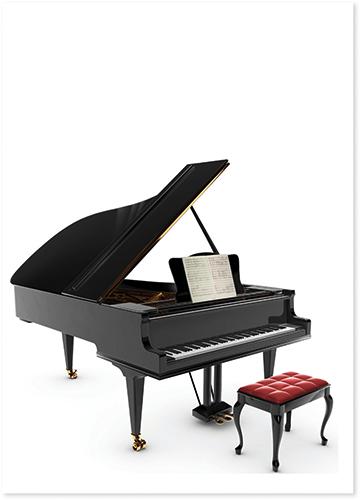 Postkarte Klavier – Vienna World | Klassikweltshop