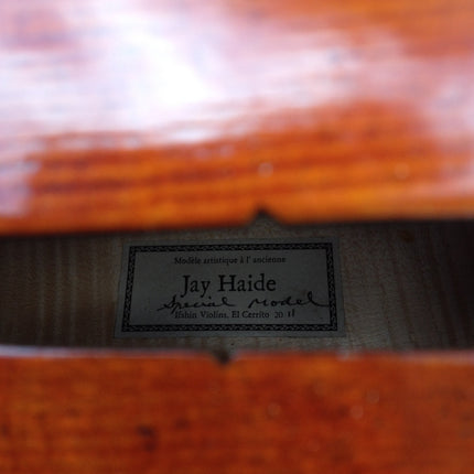 Violoncello, Jay Haide, 4/4 antik, europäisches Klangholz – Detailansicht 4 | Klassikweltshop