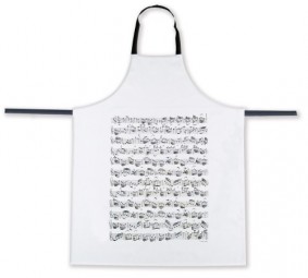 Schürze Notenblatt BACH