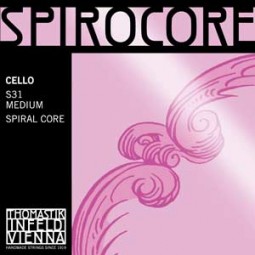 Satz Saiten Cello Spirocore-Chrom